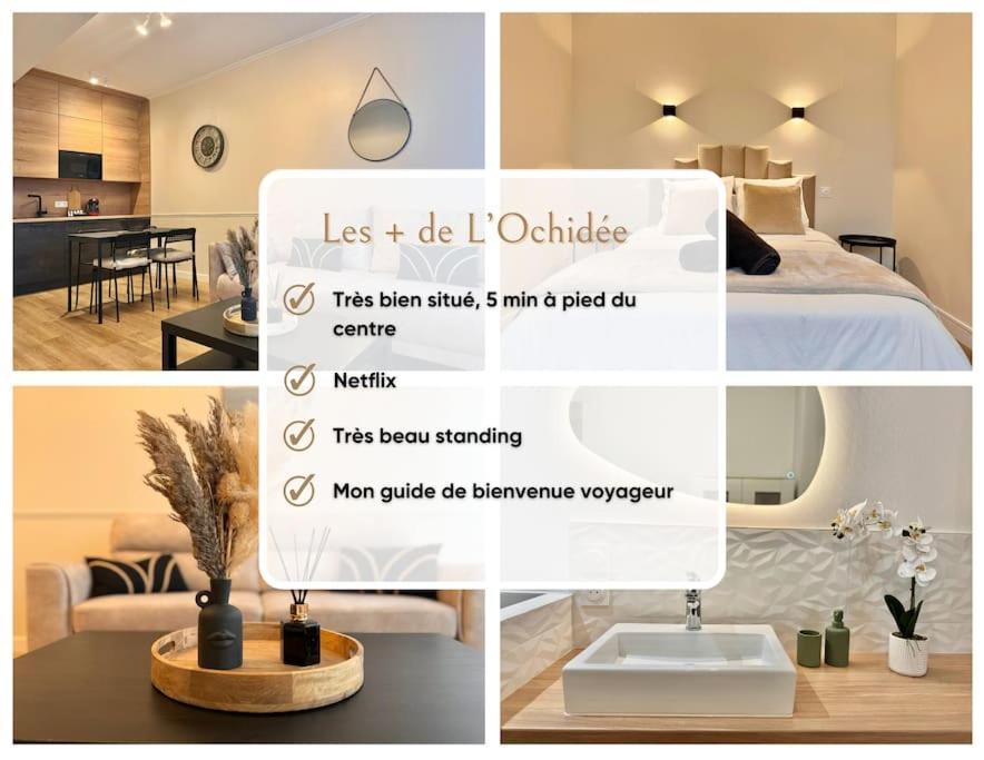 Ferienwohnung L'Orchidee - Netflix - Wi-Fi - Proche Centre Troyes Exterior foto
